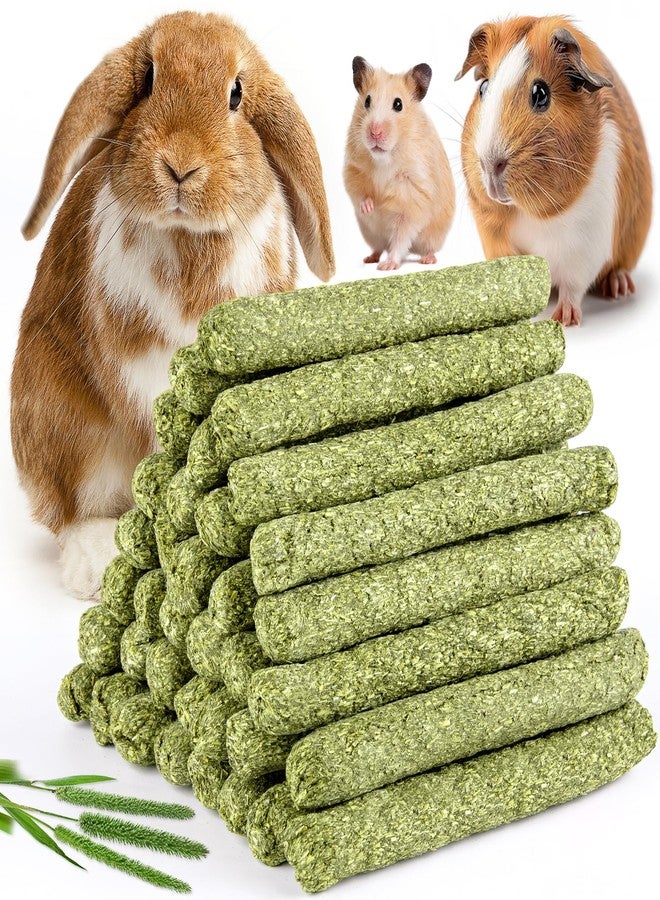 Sofier 40Pcs Timothy Hay Sticks 380g for Rabbit, Guinea Pig, Hamster - Natural Treats and Chews for Teeth - Chinchilla, Rat, Gerbil - Image 1